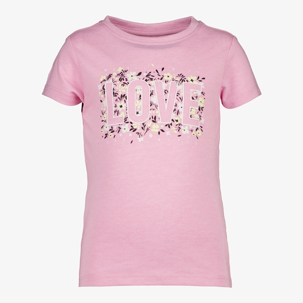 TwoDay meisjes T-shirt roze met tekstopdruk