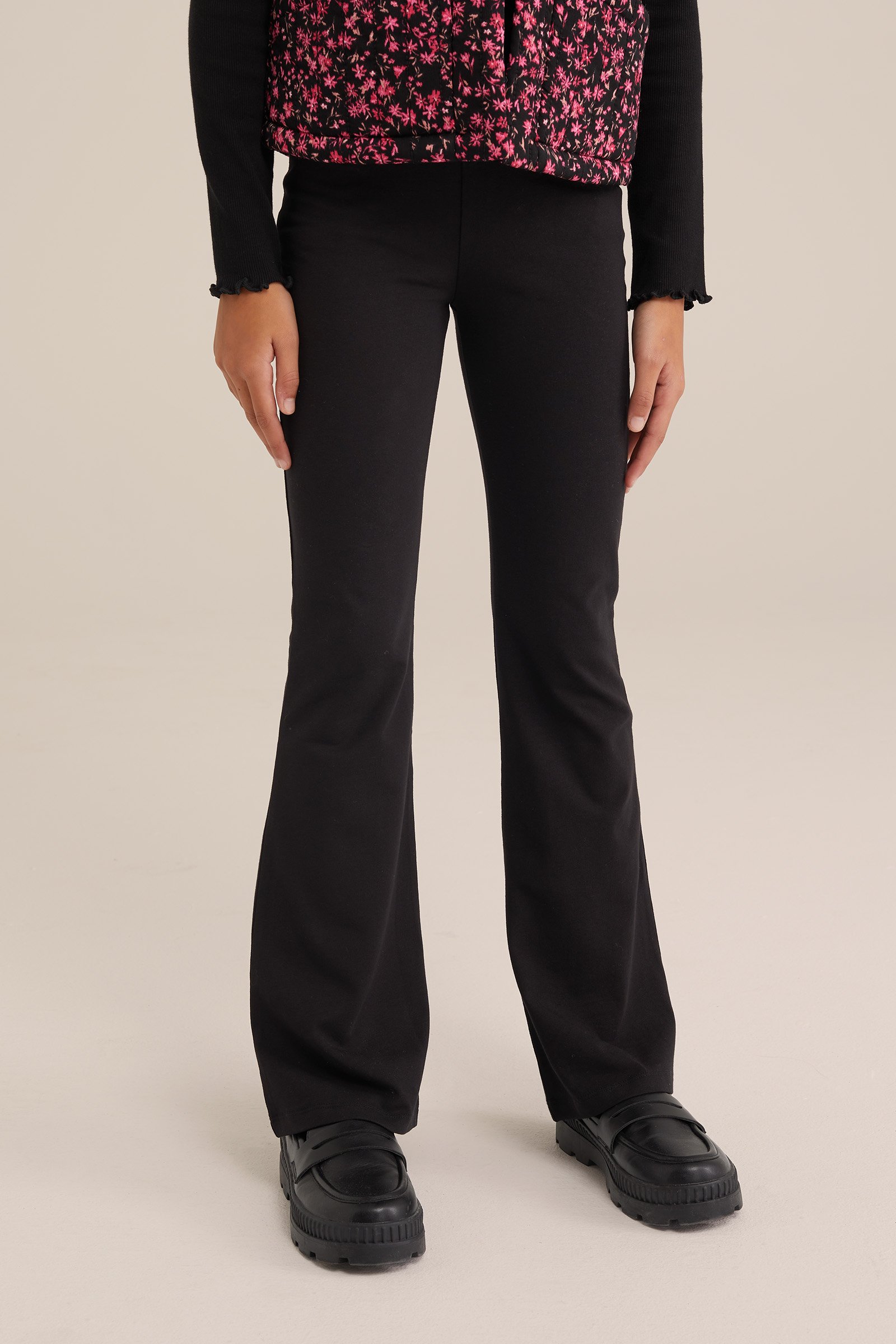 Meisjes flared legging 2-pack WE Fashion Zwart