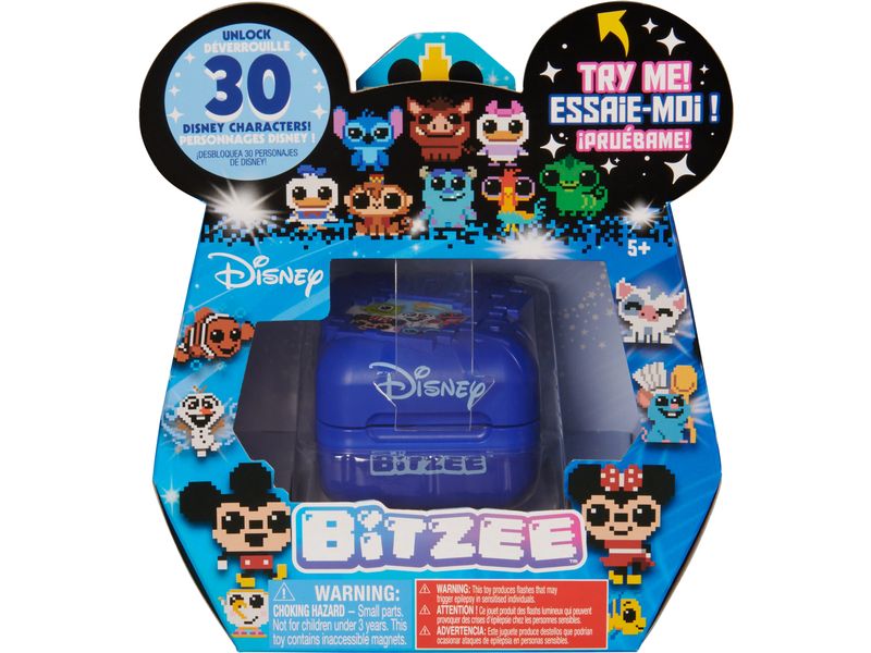 Spinmaster Bitzee Disney Blau Interaktives Spielzeug mit 30 Disney Figuren
