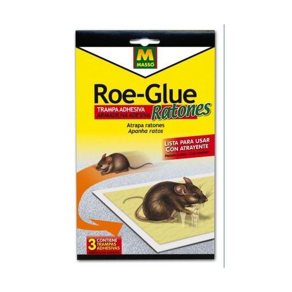 Masso Armadilha Adesiva para Mouse Cola Roe (3 Un) 231185 - 402861355
