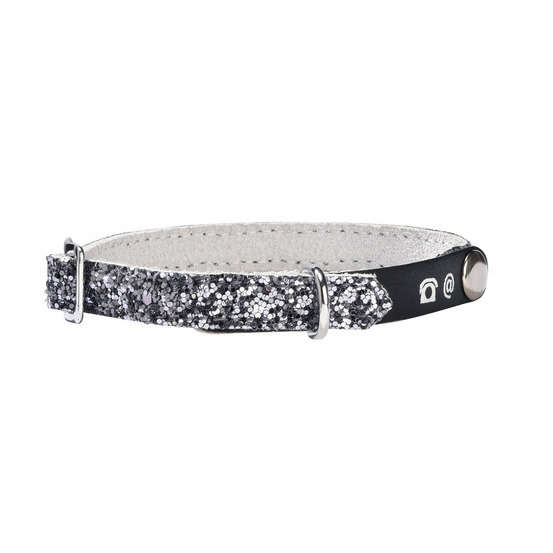 Collier collection Party argent plein de paillettes 20cm