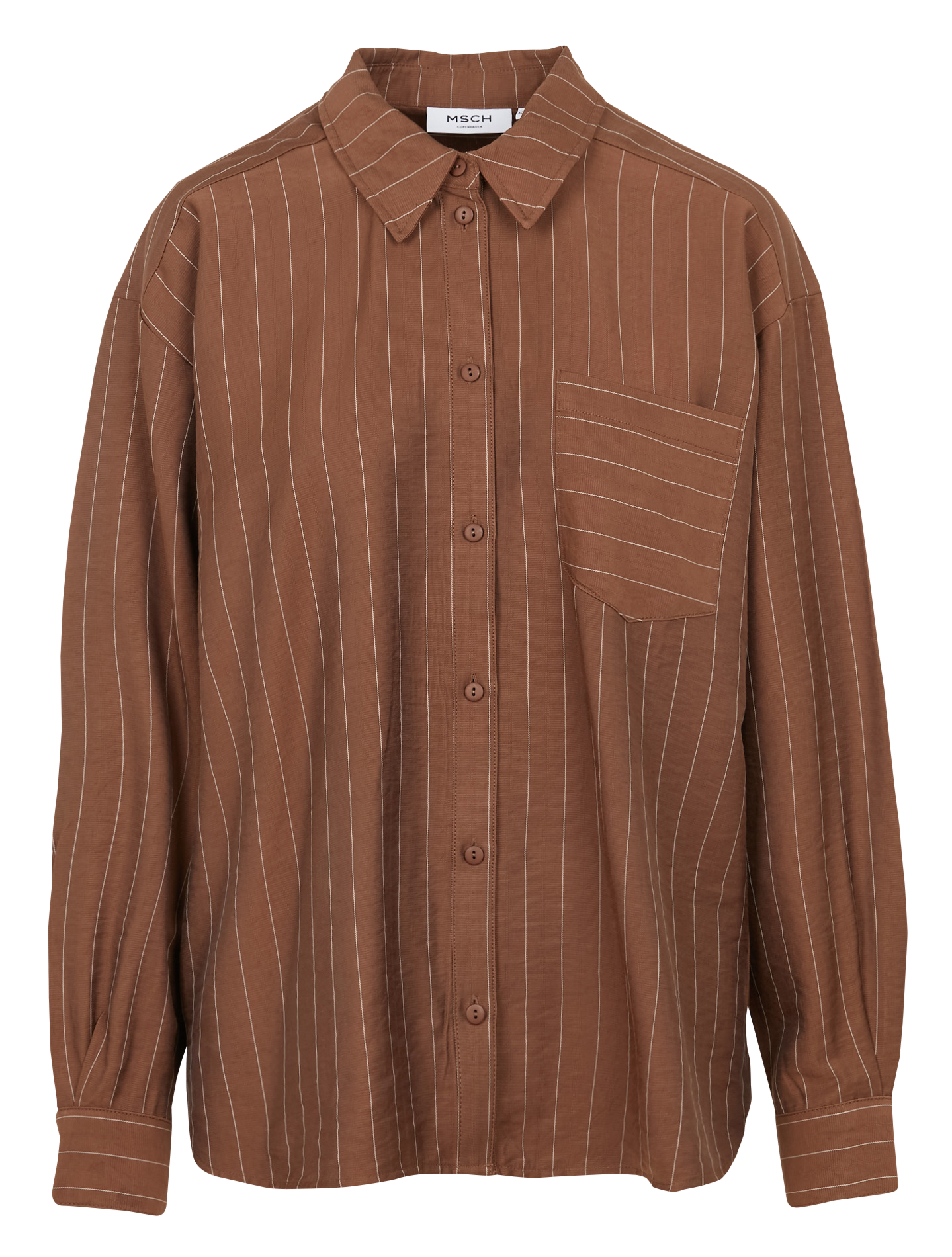 JOANITA - Chemise ample col classique imprimé rayé | Multicolore