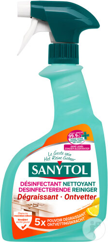 Sanytol Désinfectant Pour Cuisine Ultra-Dégraissant Flacon Spray 500ml