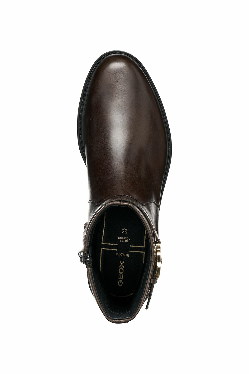 GEOX<br>Botas respiráveis em couro Walk Pleasure