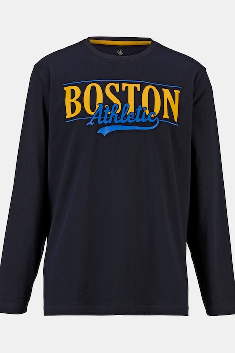 Boston Park Langarmshirt, großer Print, Rundhals