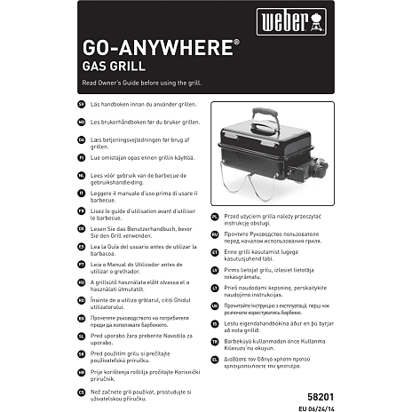 Weber Go-Anywhere gasgrill