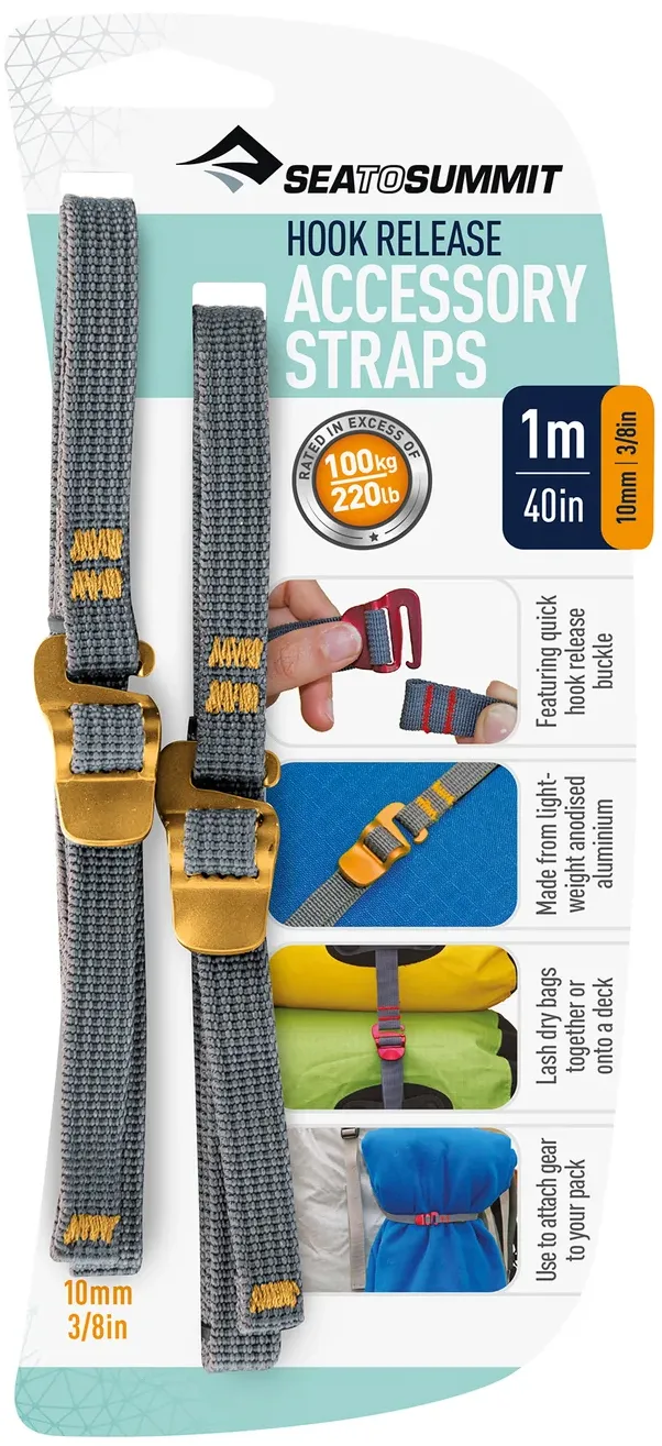 Sea To Summit TIEDOWN HOOK STRAP 10MM Gold