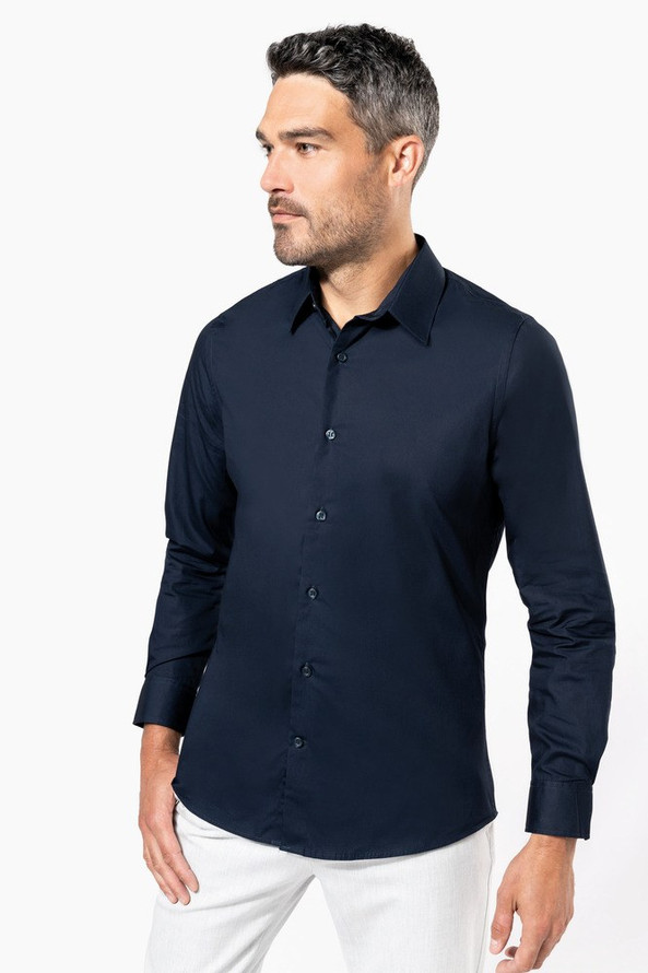 Kariban K513 - Chemise popeline manches longues homme