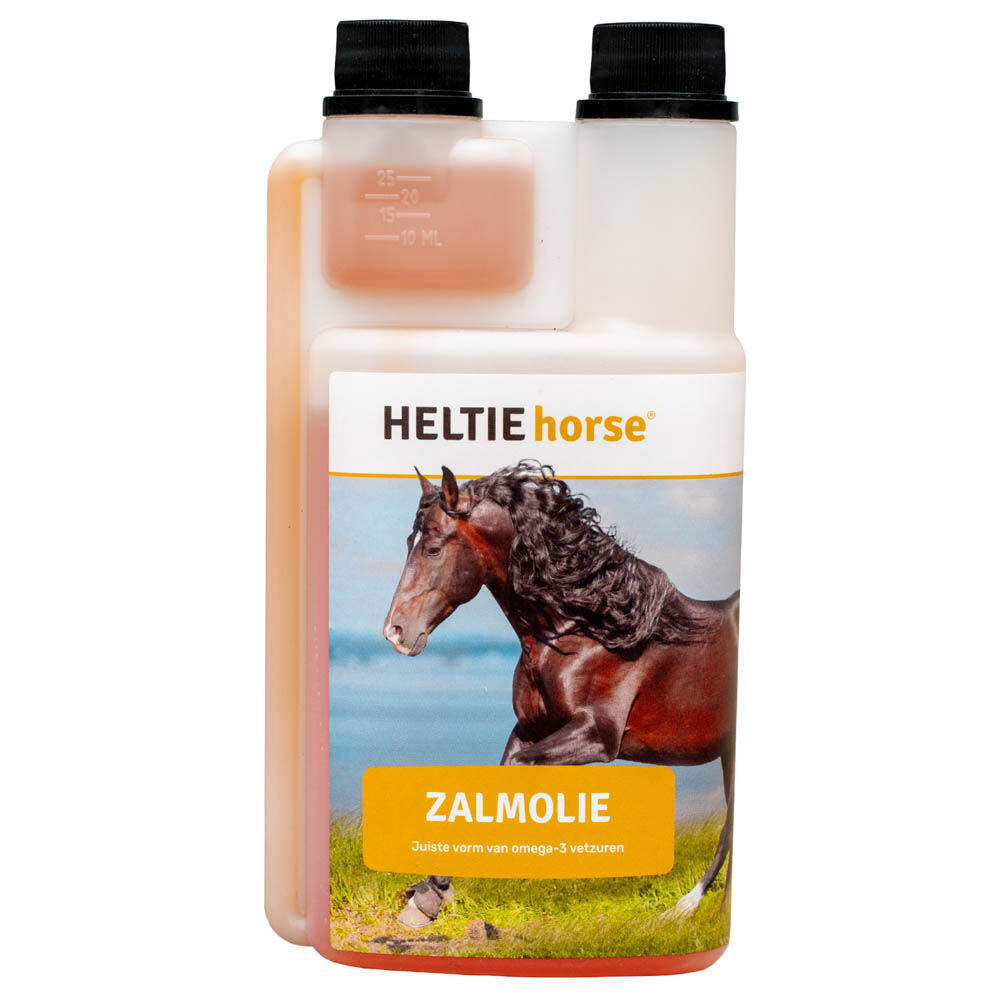 HELTIE horse® Zalmolie - Paardensupplement - 1 Liter - Flacon
