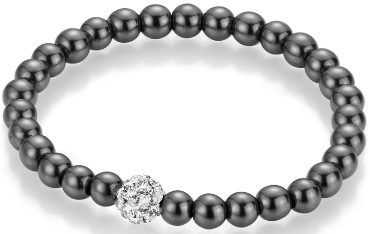 Firetti Armband »Schmuck Geschenk Armschmuck Armkette Edelstein Farbstein« mit Hämatit, Kristallstein