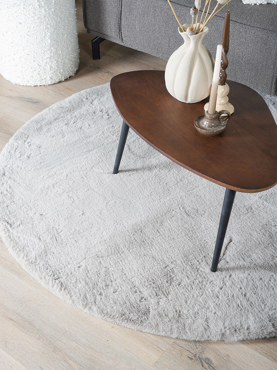 Vloerkleed Velluto Nature - Rond ø160 cm