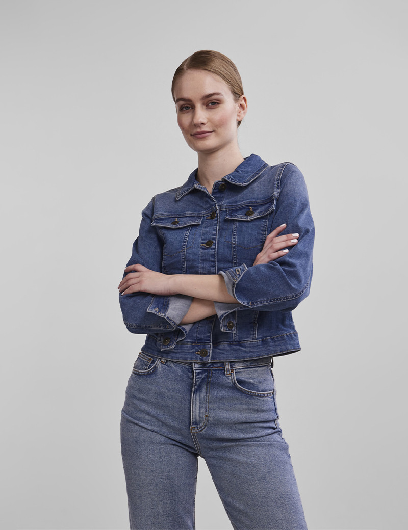 PIECES VESTE EN JEAN OIA BLEU MOYEN