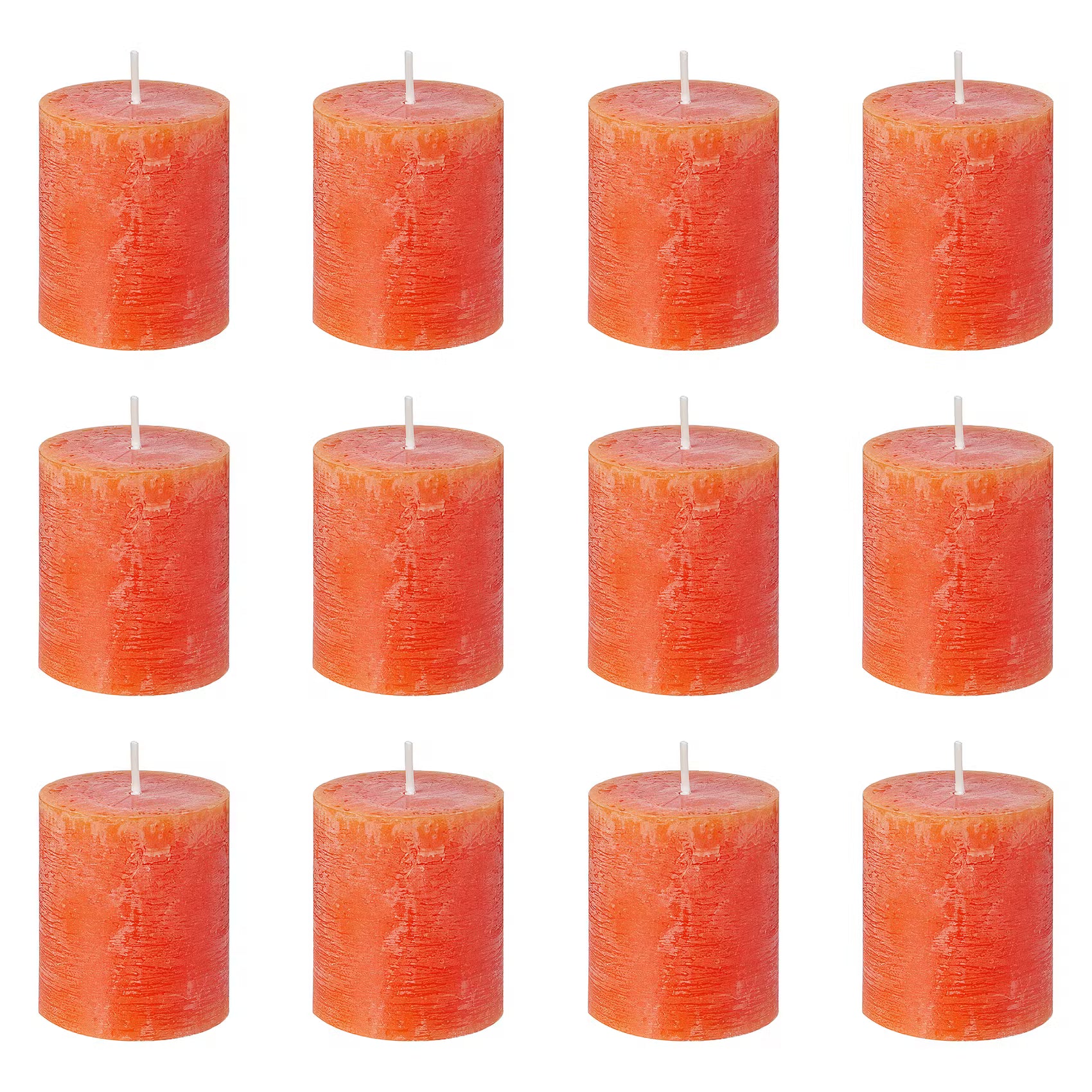 RUSTIC Stumpenkerze 12er-Set