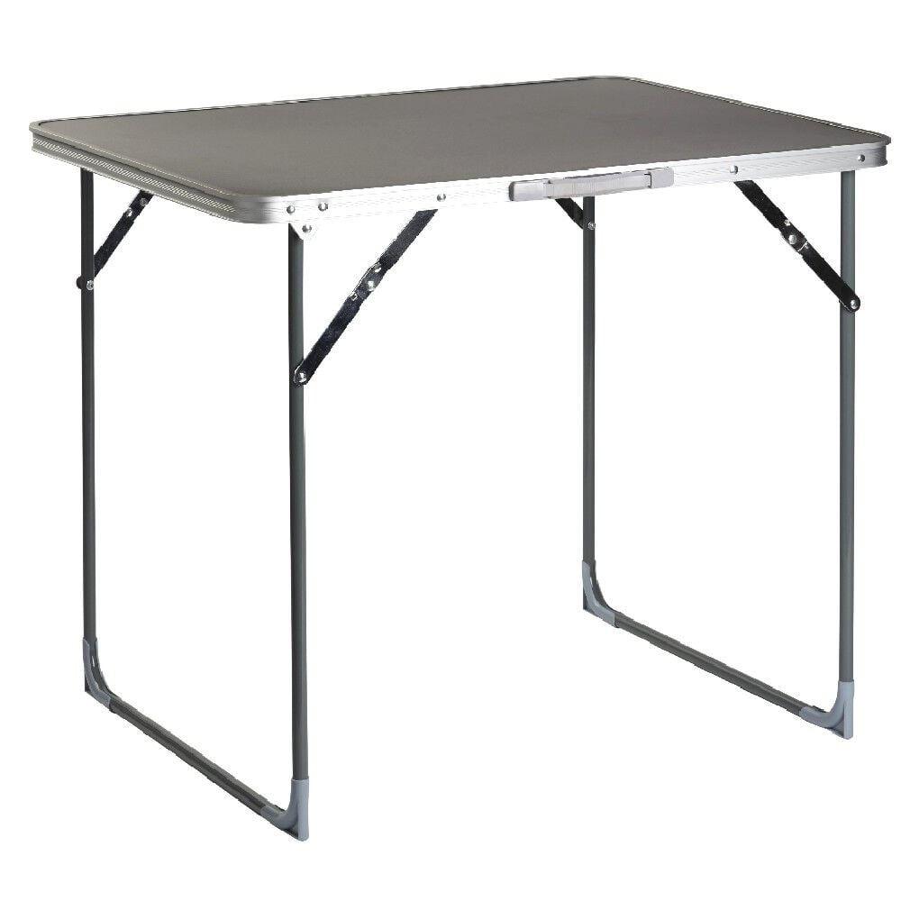 Table de camping pliante grise