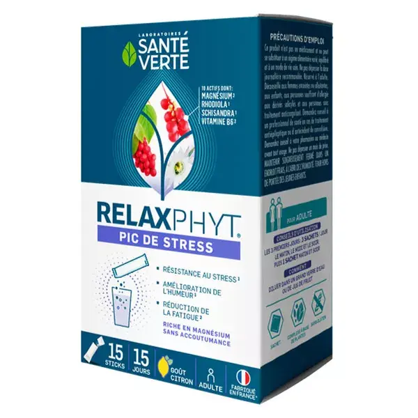Santé Verte Relaxphyt Alívio do Estresse 15 bastões