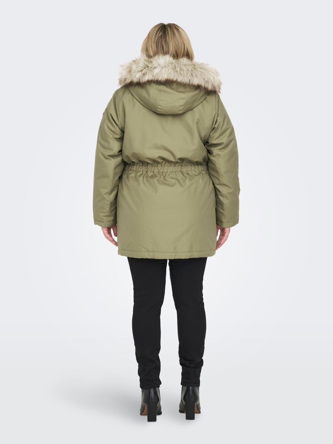 CARIRENA Langer Parka Aloe
