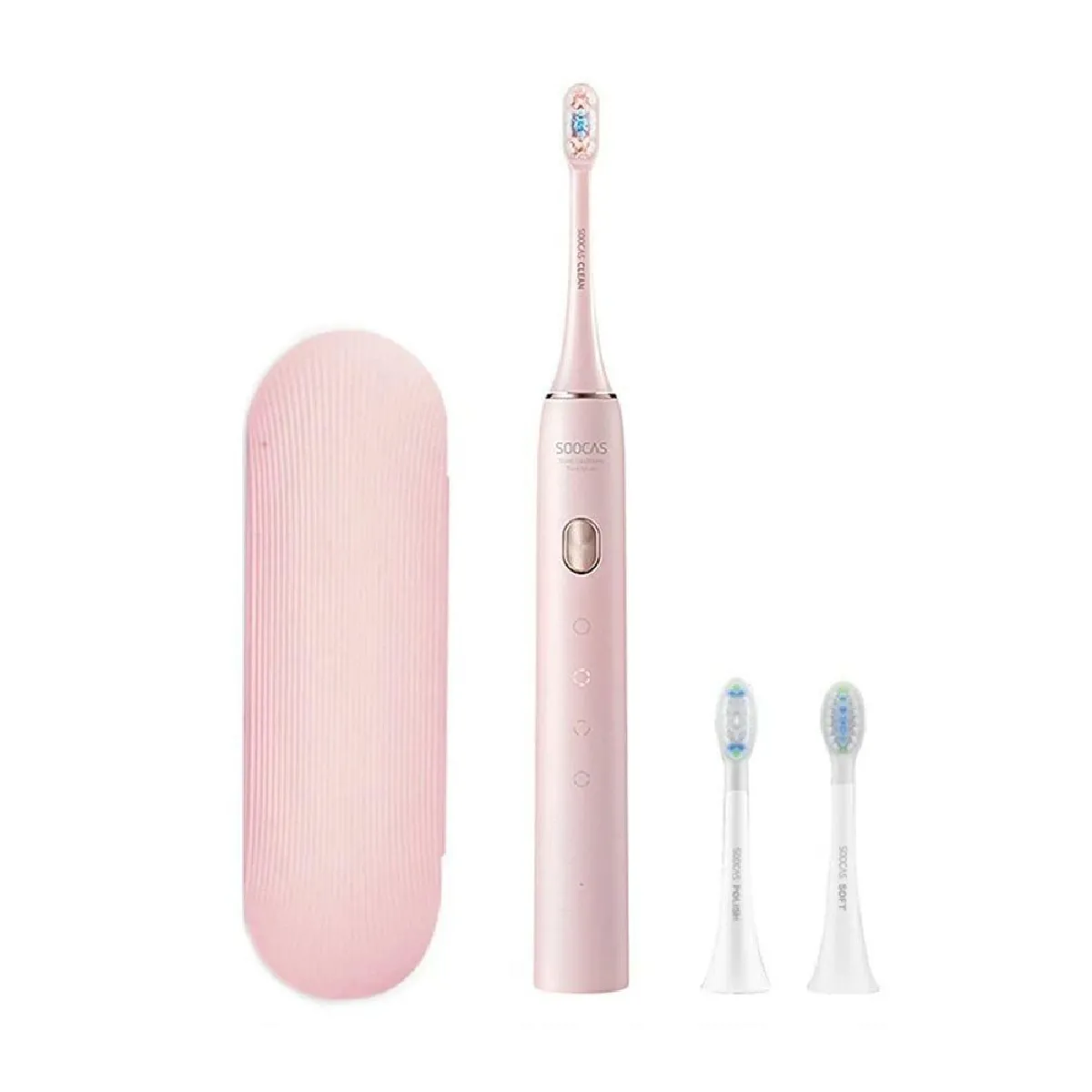 Justgreenbox Brosse à Dents Sonique - Rose