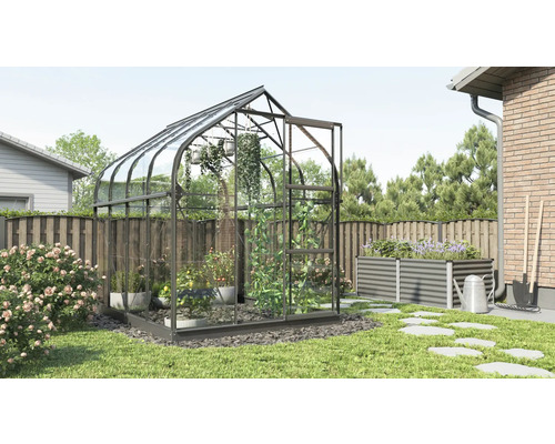 Vitavia Orion 5000 kas, enkelvoudig veiligheidsglas 3 mm, 202x257 cm, zwart