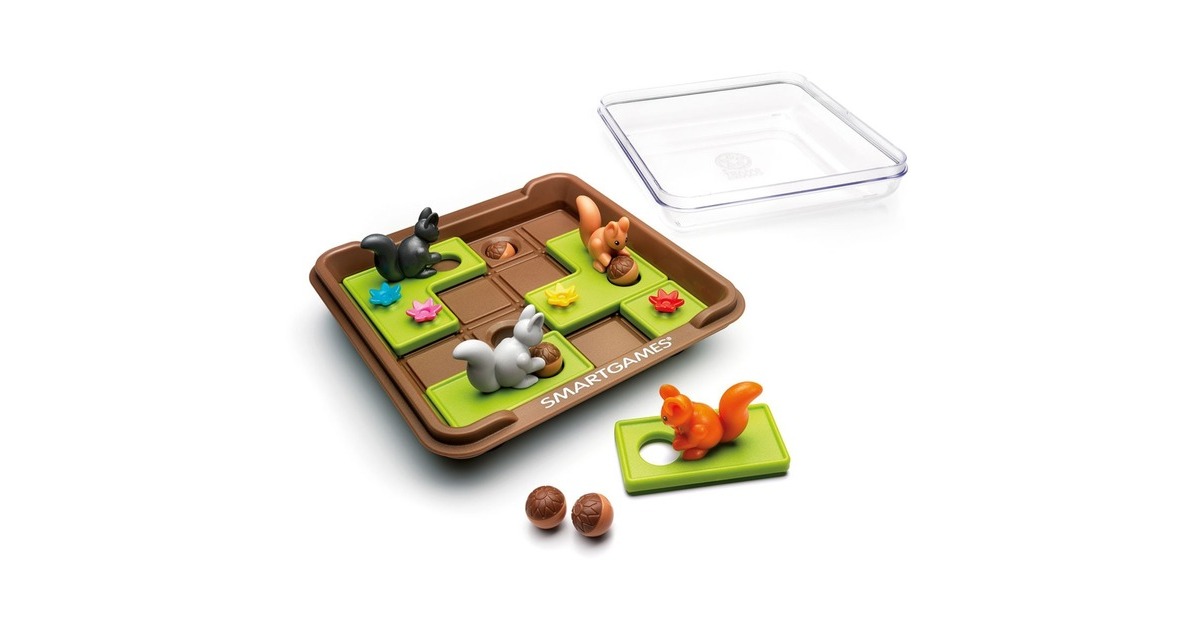 SmartGamesSquirrels Go Nuts! Denkspel  (Nederlands, 1 speler, Vanaf 6 jaar, 60 opdrachten)
