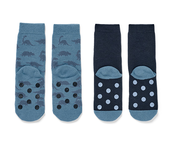2 Paar Kinder-Antirutsch-Socken
