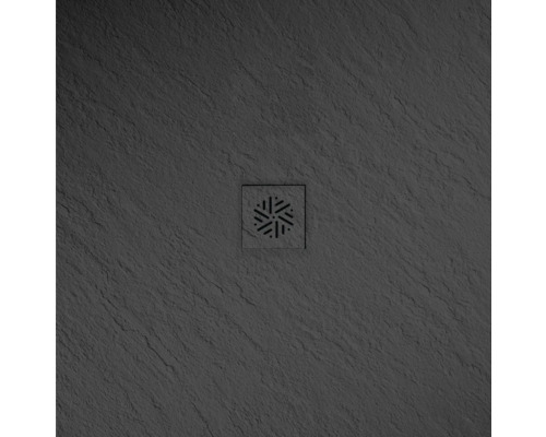 Jungborn douchebak CENTO 90 x 90 x 2,4 cm zwart mat