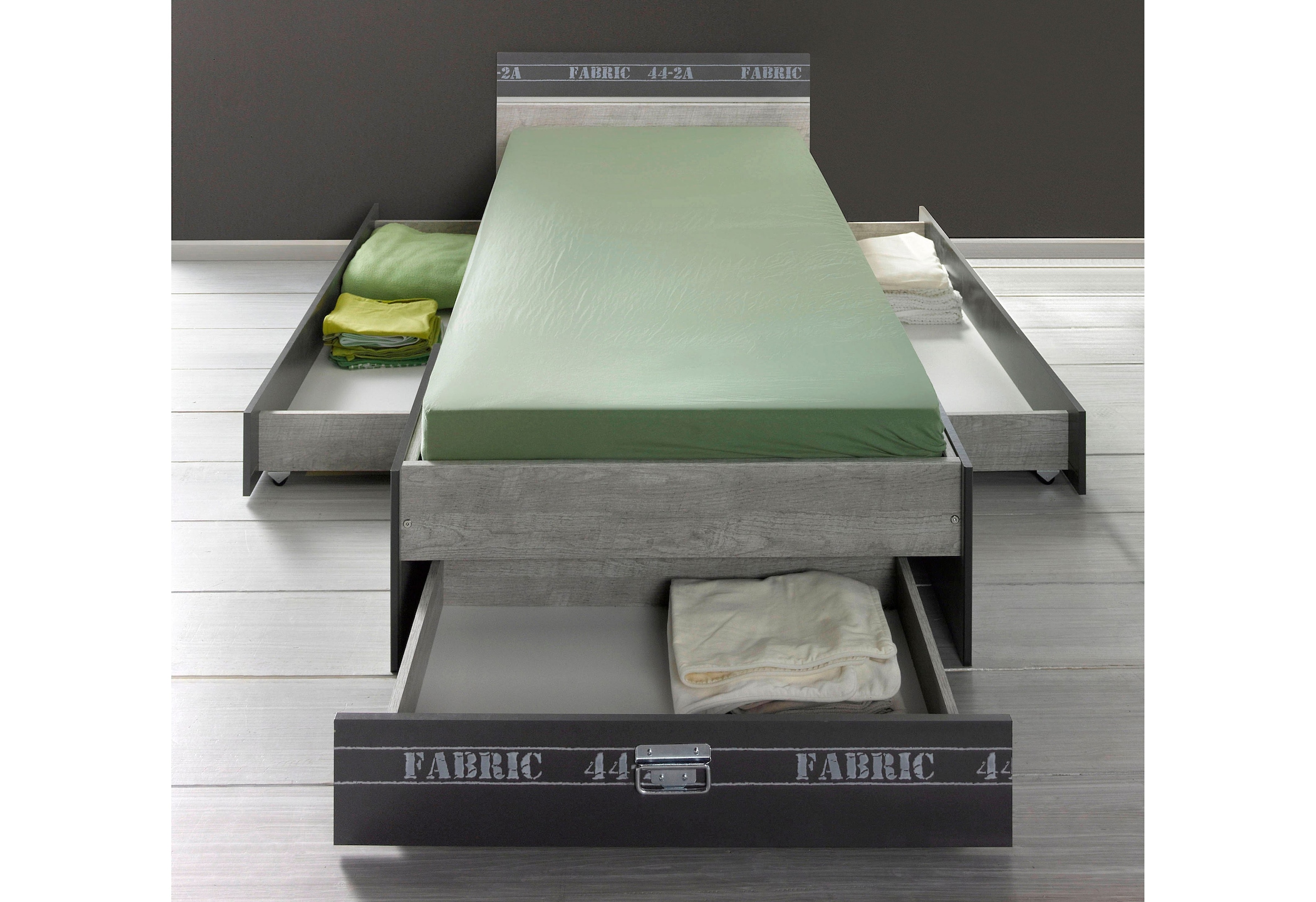 Parisot Jugendbett »Fabric« Einzelbett inkl. Schubkasten