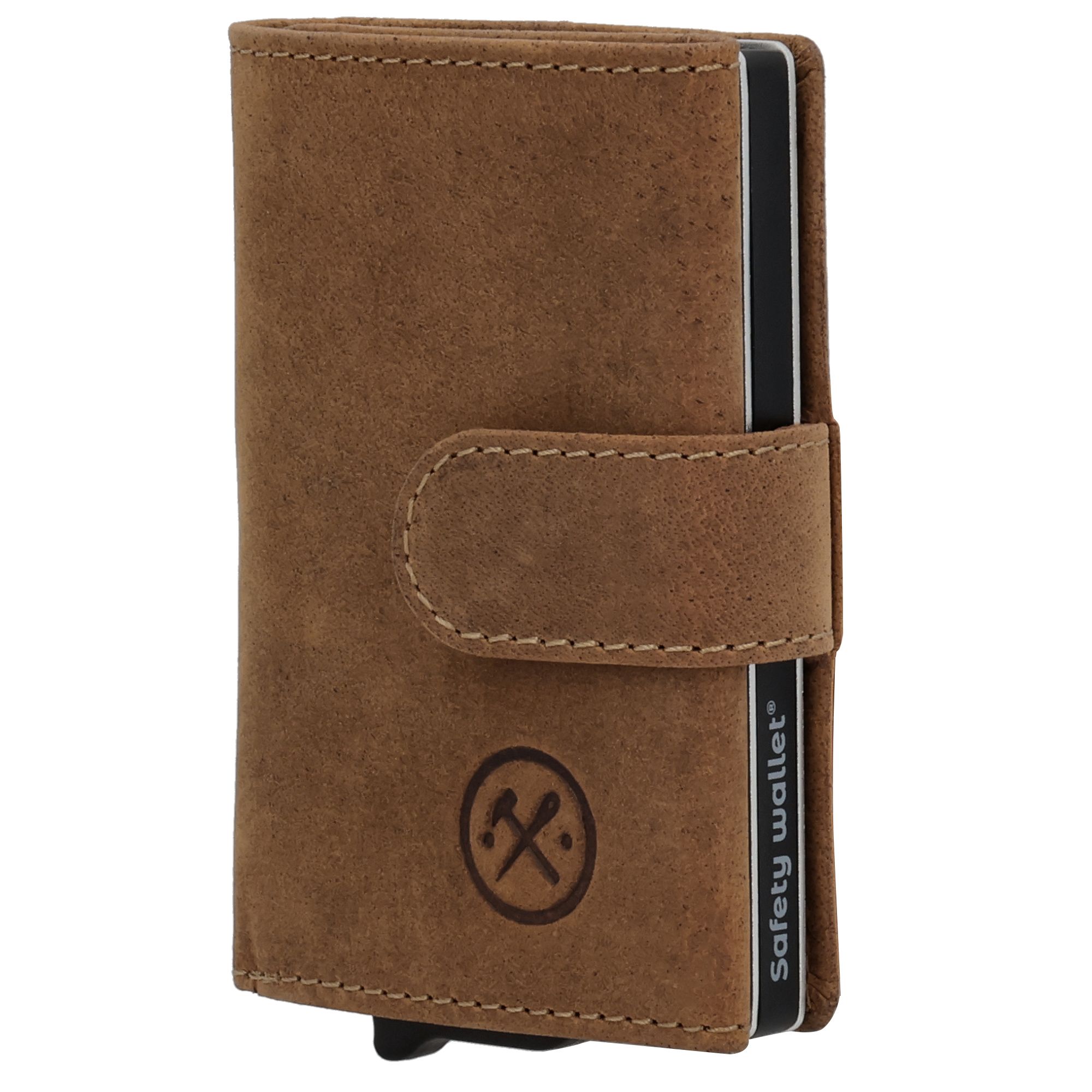 Hide & Stitches Idaho Assorti Safety Wallet Bruin