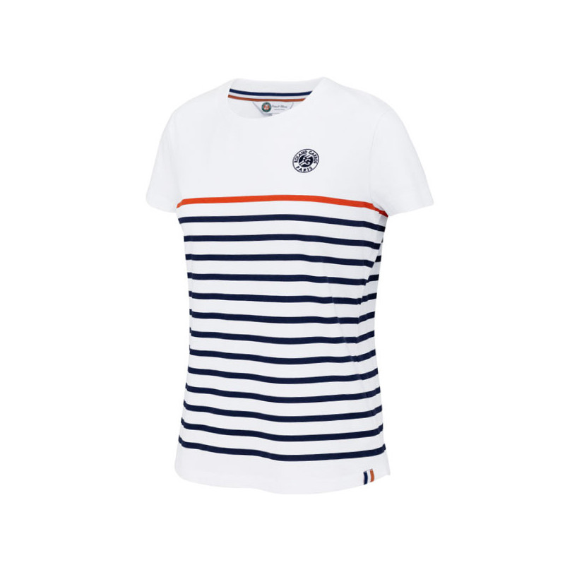 Tee-shirt Roland Garros femme marinière