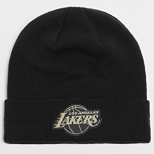 Bonnet Metallic Badge Los Angeles Lakers Noir Doré