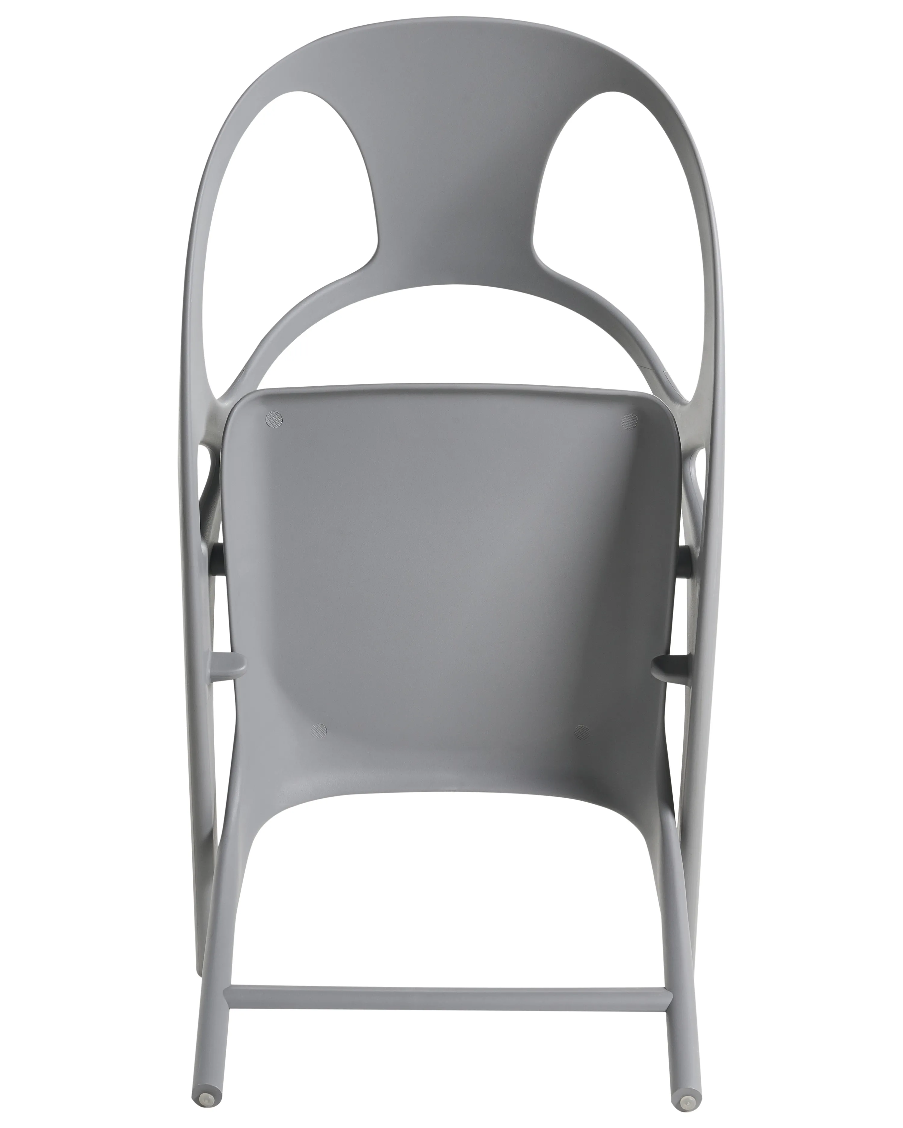 Set van 4 tuinstoelen NEMI inklapbaar Grijs