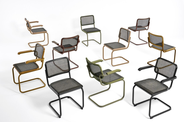 Thonet S64 V eetkamerstoel Dark Melange Black