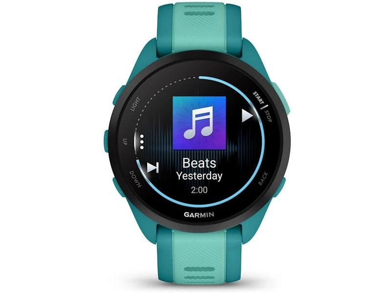 GARMIN Sportuhr Forerunner 165 Music Türkis Intelligente Laufuhr