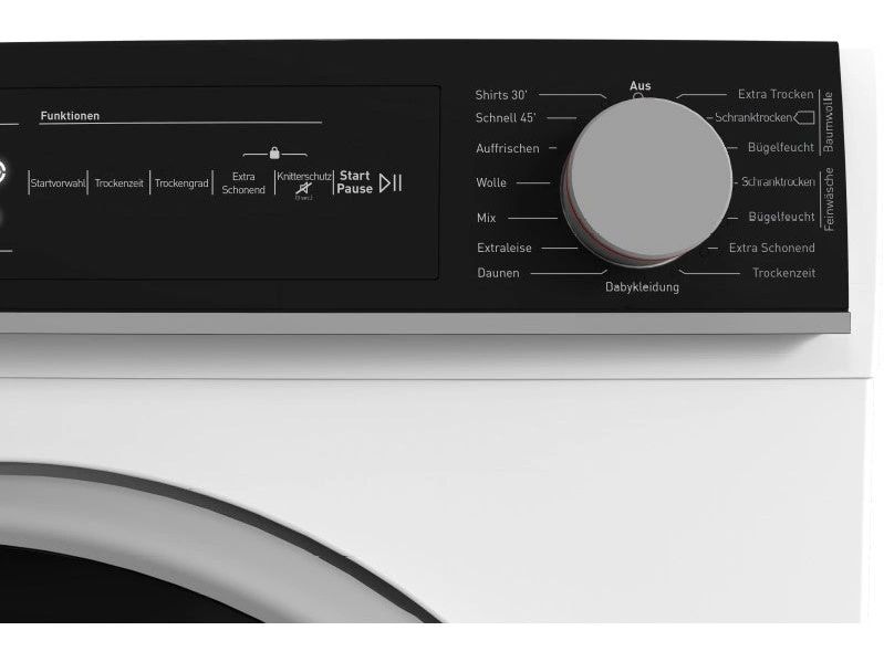 Sharp Wäschetrockner KD-NHH9S8GW3-DE Rechts Wärmepumpentrockner