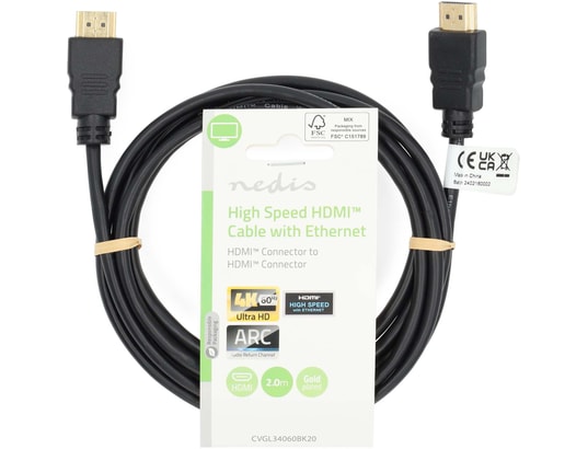 NEDIS - Câble HDMI CVGL34060BK15