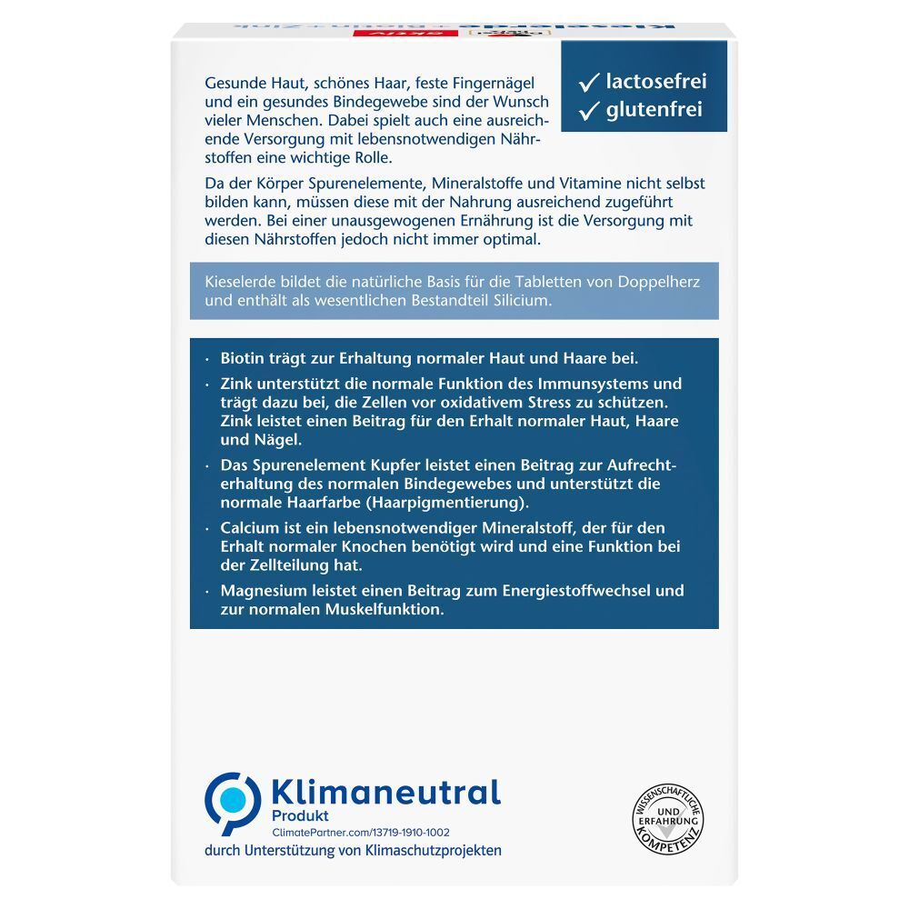 Doppelherz® aktiv Kieselerde + Biotin + Zink Tabletten