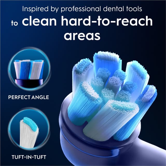 Oral-B iO Ultimate Clean tandbørstehoved 373470 3-stk (hvid)