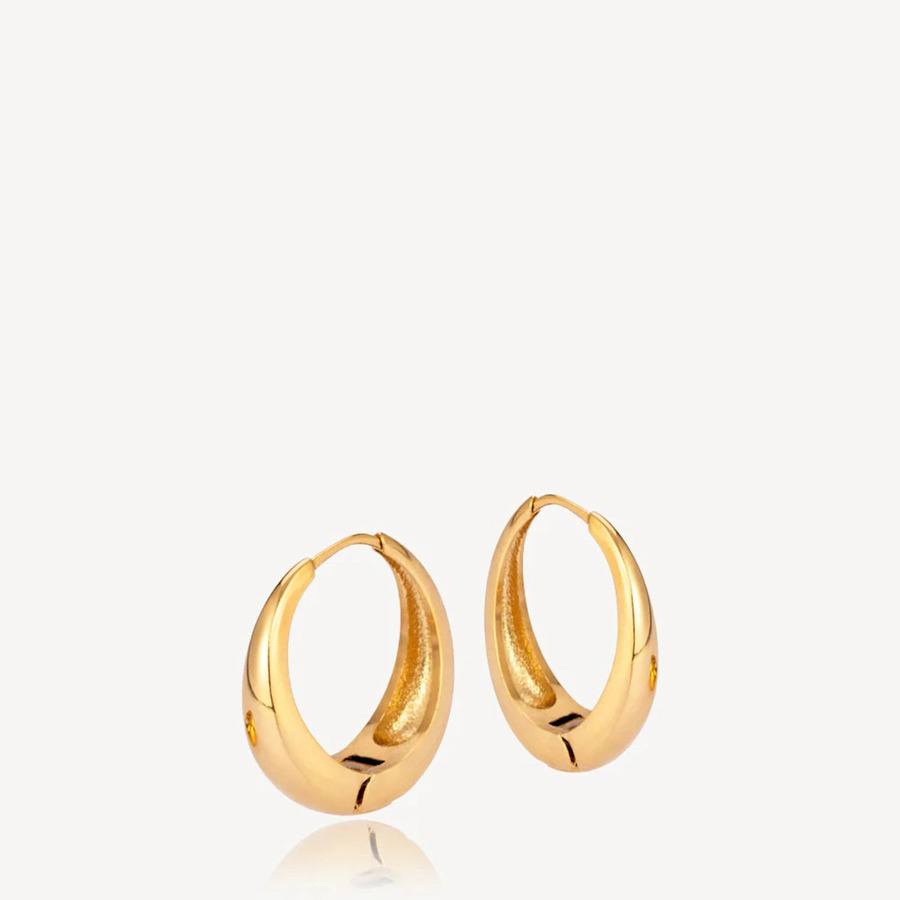 Sistie2ND Loops Creoles Gold Plated 16mm