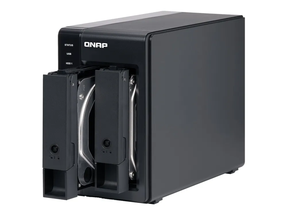 QNAP TR-002 - Harddisk-array - 2 bays (SATA-600) - USB 3.1 Gen 2 (ekstern)