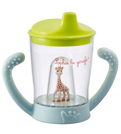 Sophie la Girafe Kop m. H?ndtag/Tud - Transparent/ Grøn m. Sophie
