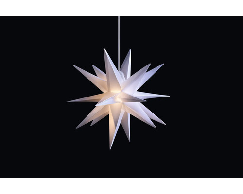 LED-ster, 25 cm, 18 punten, warm wit licht