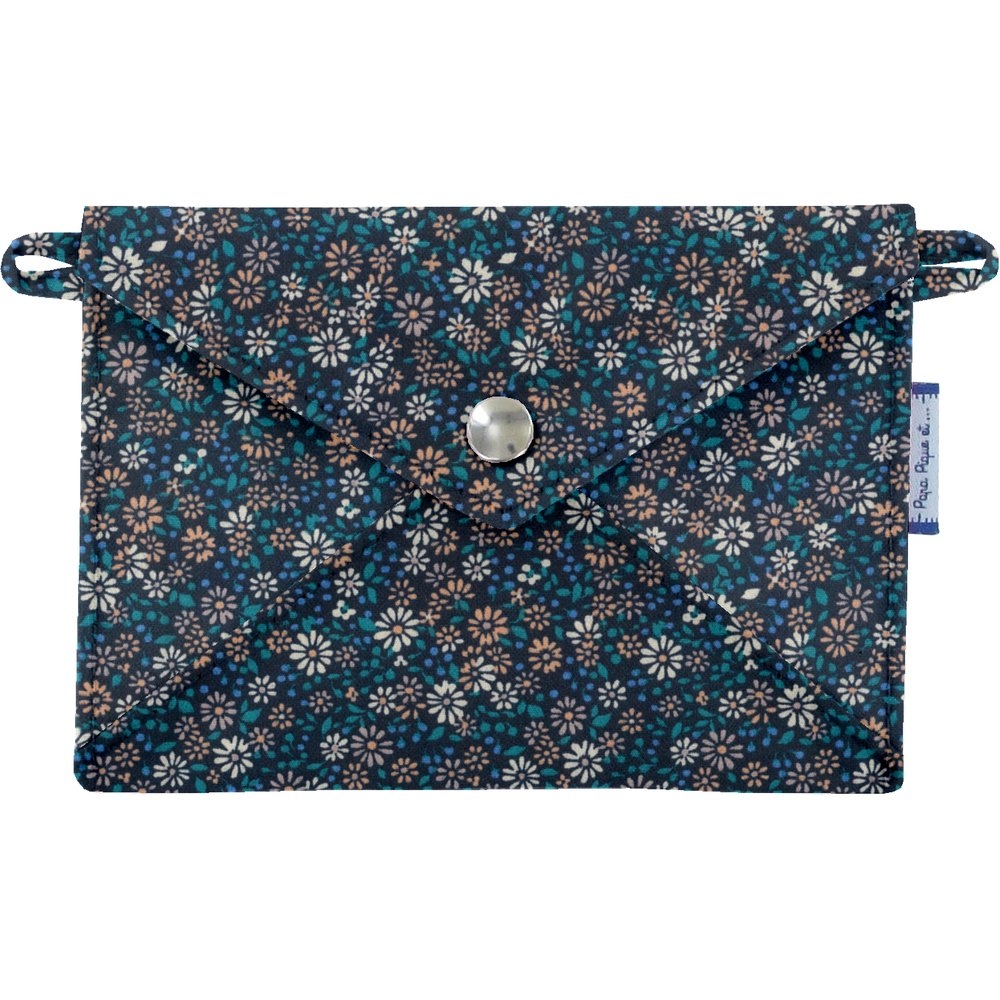 Petite Pochette Enveloppe Paquerette Marine