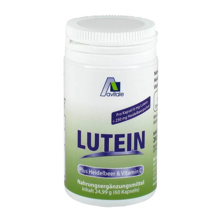 Lutein Kapseln 6 mg + Heidel, 60 St