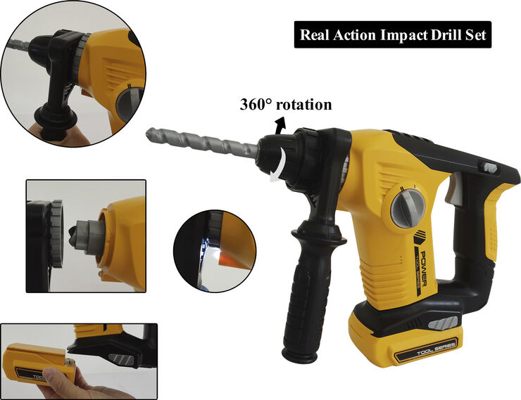 Legetøj POWER X. Impact Drill w/