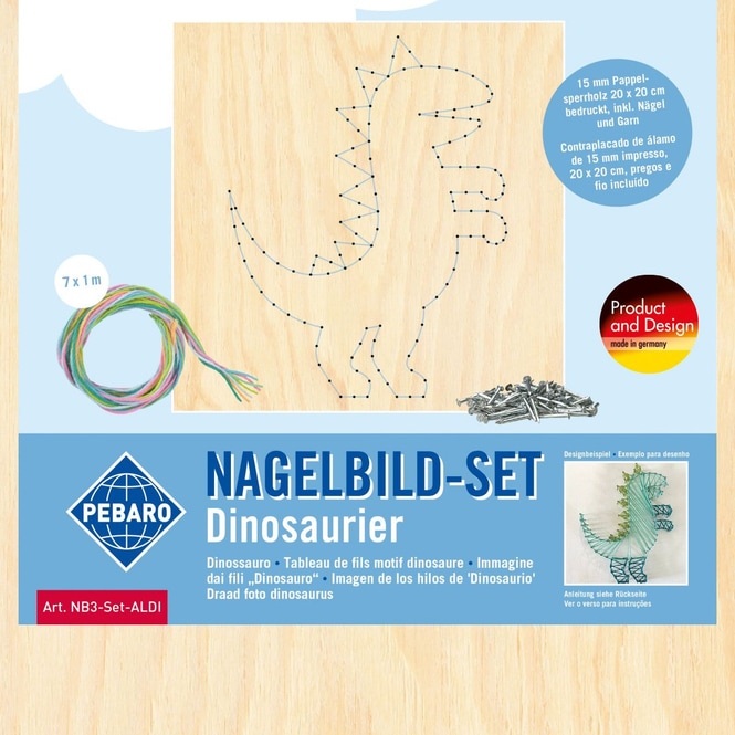PEBARO - Nagelbild-Set Dinosaurier