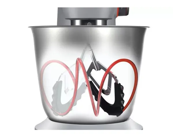 Bosch OptiMUM MUM9D33S11 - Køkkenmaskine - 1300 W - platinsølv