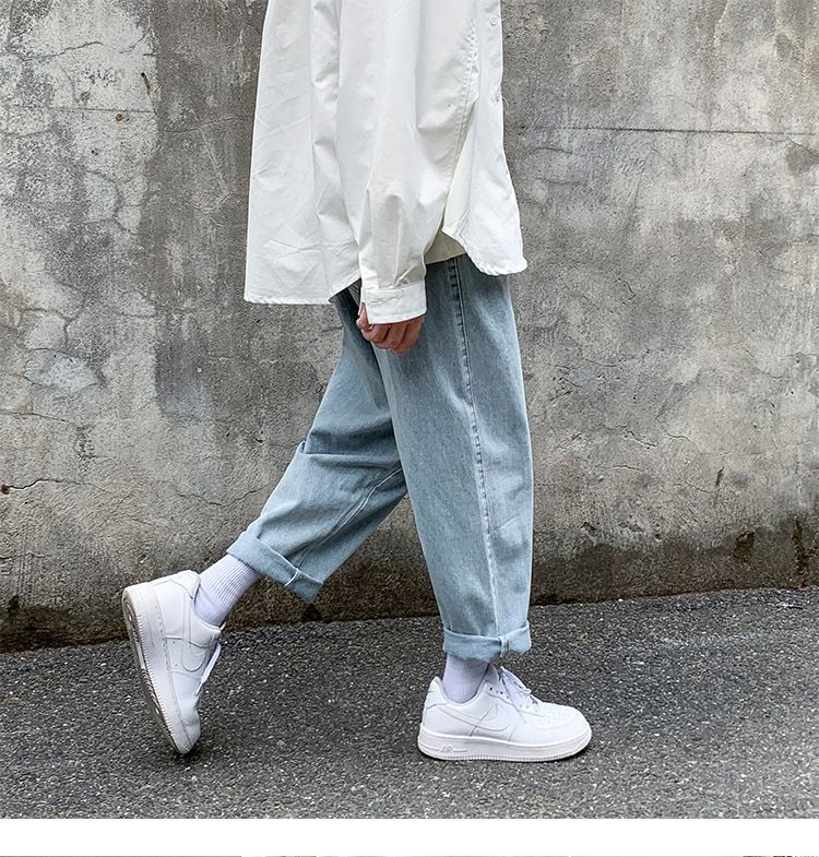 jaywoon - Cropped Straight Leg Jeans