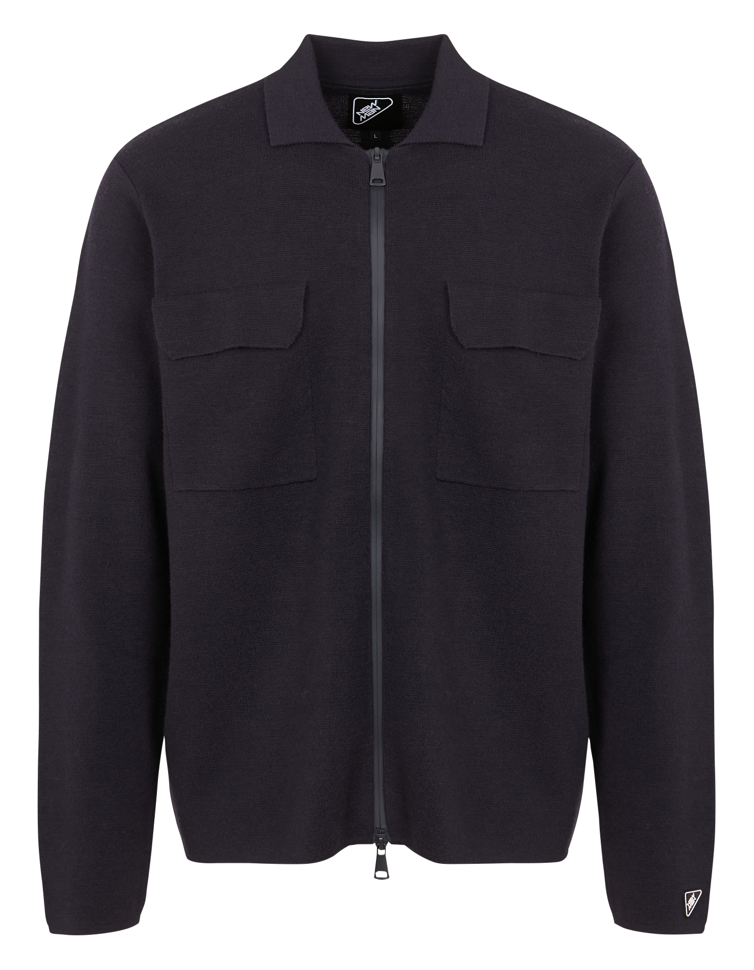 ITINERARY - Gilet col classique droit en maille | Bleu
