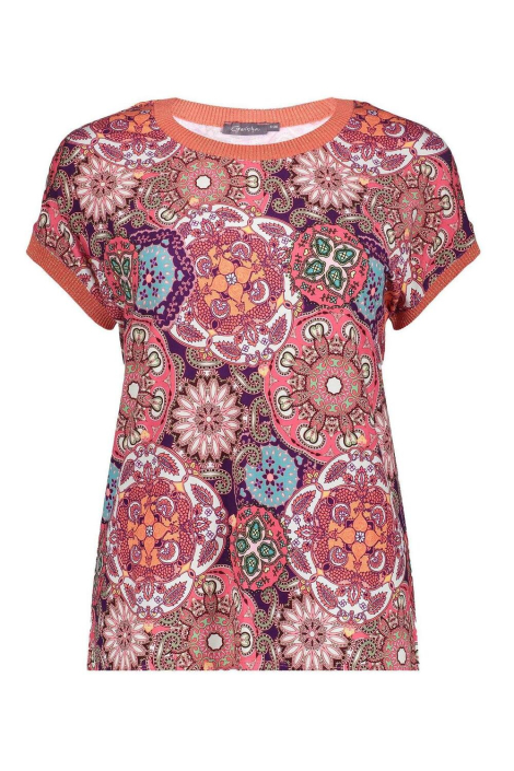 Geisha blauwe dames t-shirt