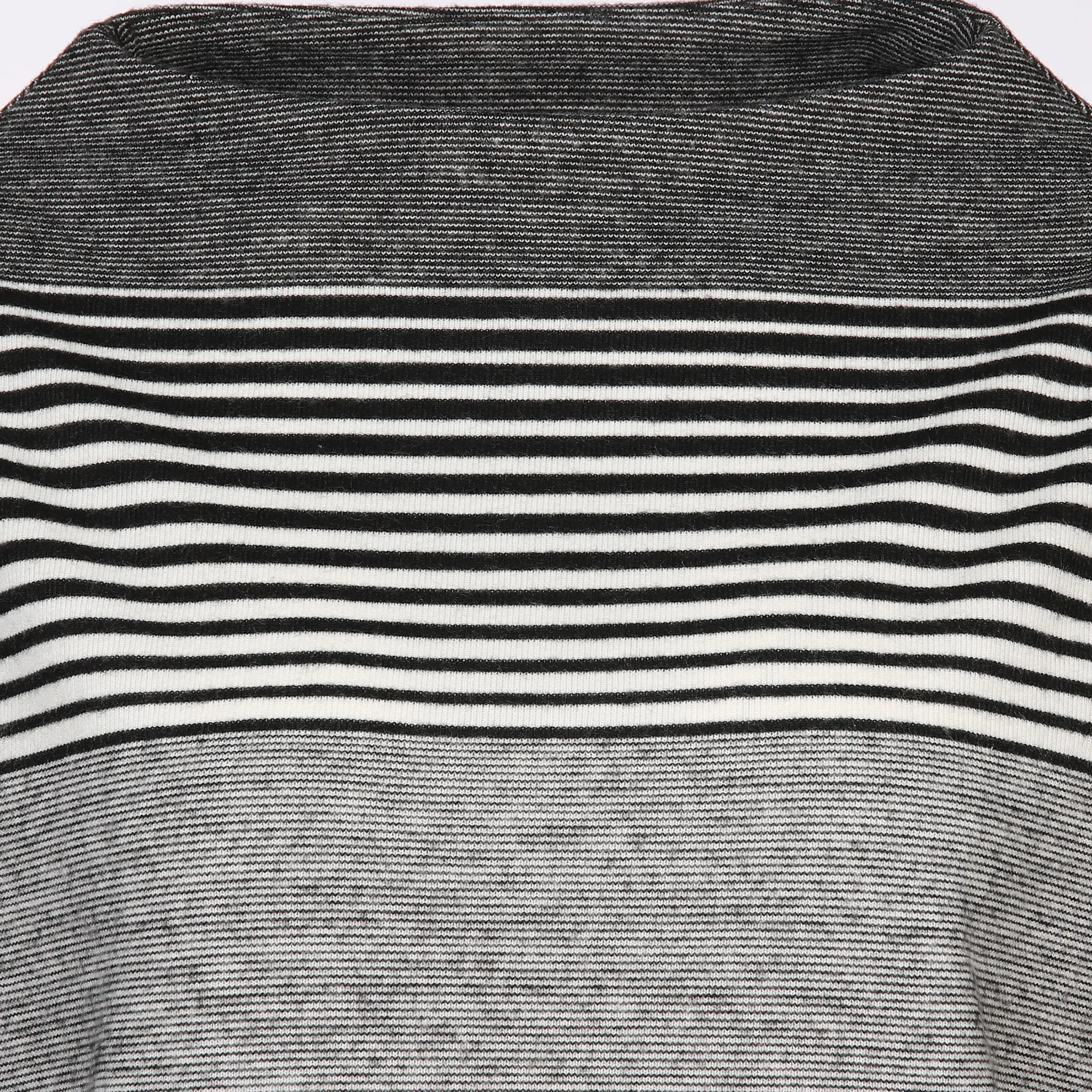 Damen Flauschshirt mit Ringelmuster und 7/8 Ärmeln