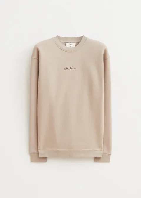 Brushed written sweater zand (ZND.L)